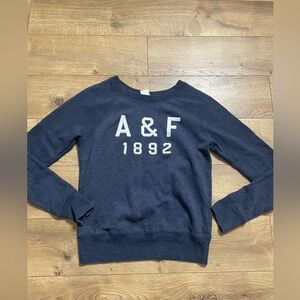 Abercrombie & Fitch Dark Blue Crew Neck Sweater